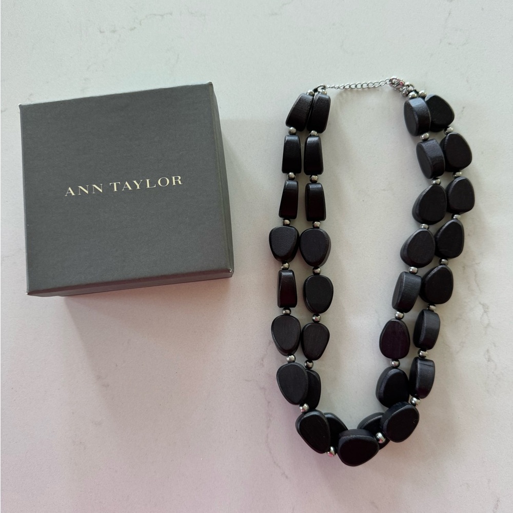 Ann Taylor Brown Chunky Beaded Necklace *New